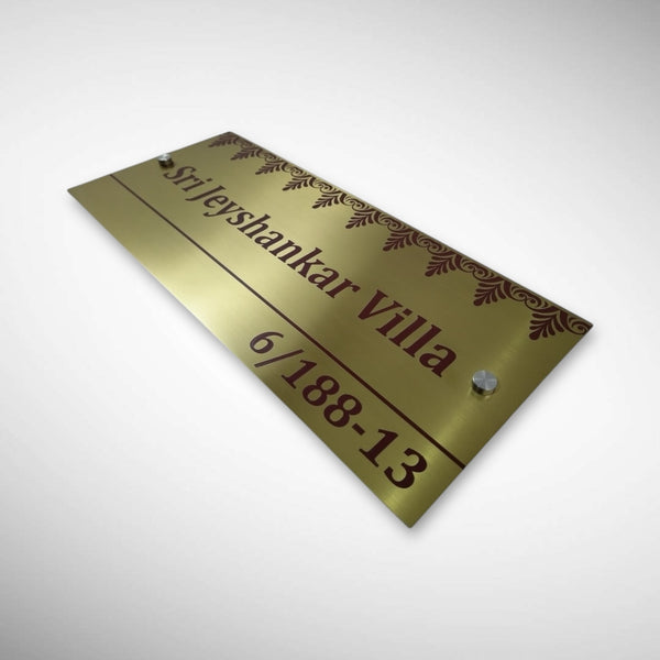 Durable Brass SS Nameplate Engraving