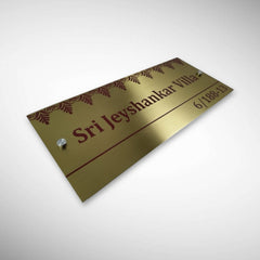Durable Brass SS Nameplate Engraving