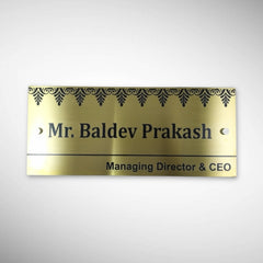 Durable Brass SS Nameplate Engraving