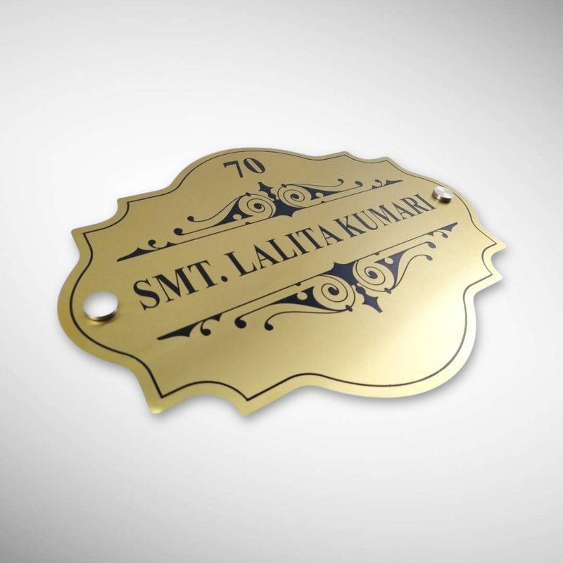 Durable Brass SS Nameplate Engraving
