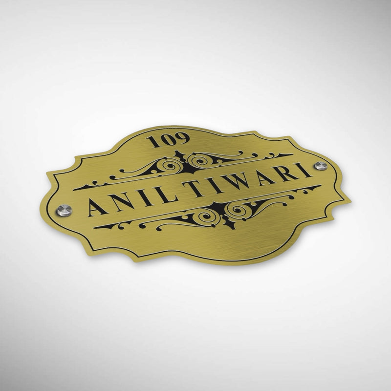 Durable Brass SS Nameplate Engraving