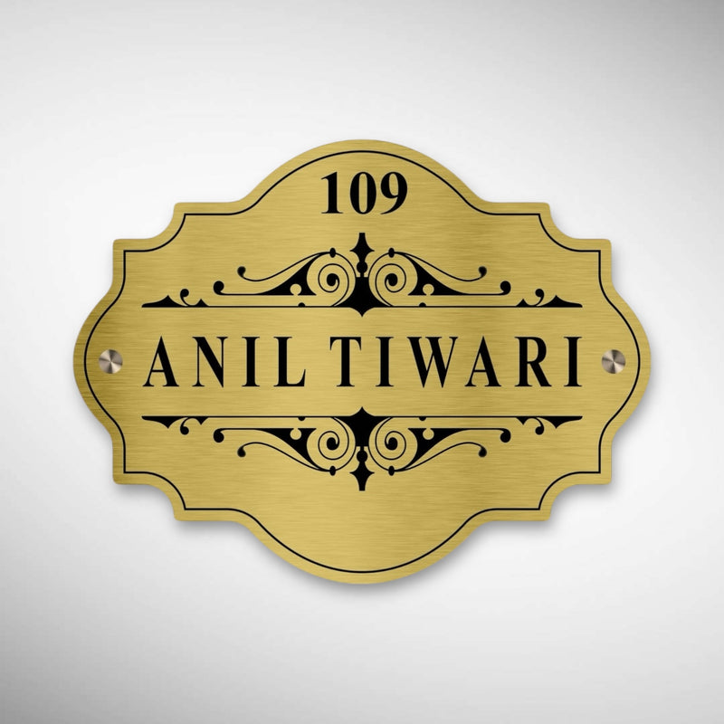 Durable Brass SS Nameplate Engraving