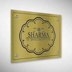 Durable Brass SS Nameplate | SHARMA