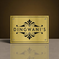 Durable Brass SS Nameplate | DINGWANI'S