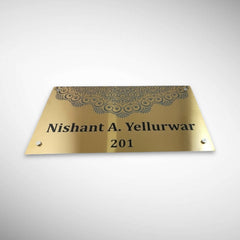 Durable Brass SS Nameplate Engraving