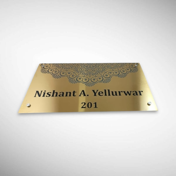 Durable Brass SS Nameplate Engraving