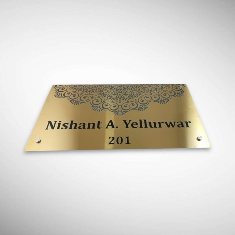 Durable Brass SS Nameplate Engraving