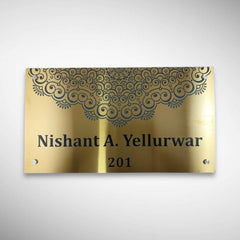 Durable Brass SS Nameplate Engraving
