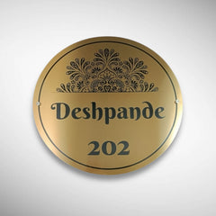 Durable Brass SS Nameplate Engraving | DESHPANDE
