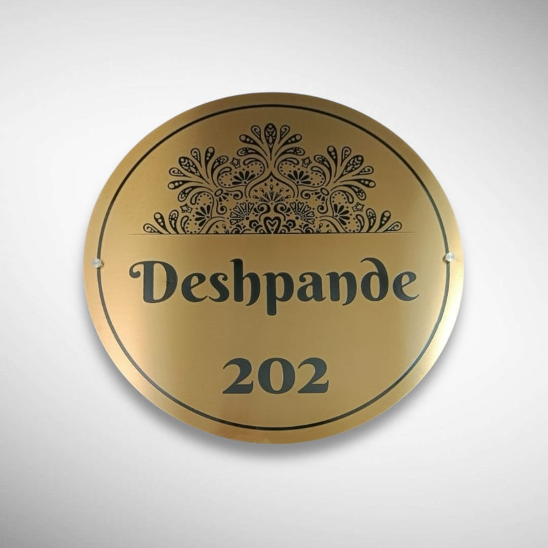 Durable Brass SS Nameplate Engraving | DESHPANDE