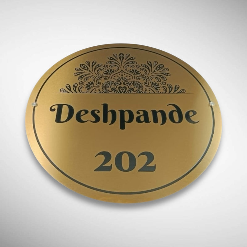 Durable Brass SS Nameplate Engraving | DESHPANDE