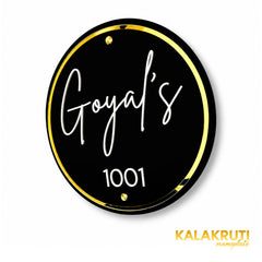KKAA0008 Goyal's 1001 acrylic nameplate — right angle, corrected original thin material profile