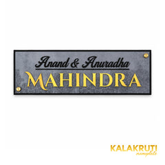 KKAA0034 acrylic nameplate — front view