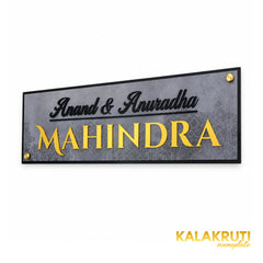 KKAA0034 acrylic nameplate — right angle