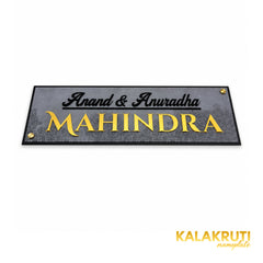 KKAA0034 acrylic nameplate — additional elevated view