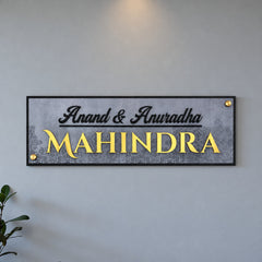 KKAA0034 acrylic nameplate — additional installed view