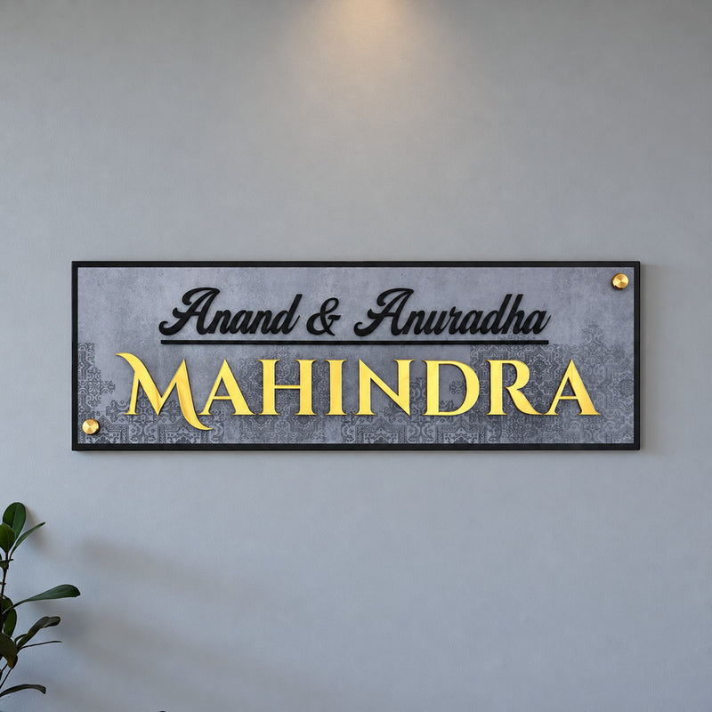 KKAA0034 acrylic nameplate — additional installed view