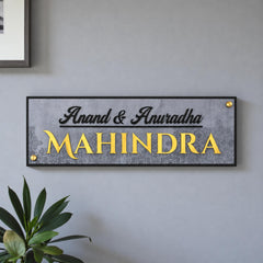 KKAA0034 acrylic nameplate — additional installed view