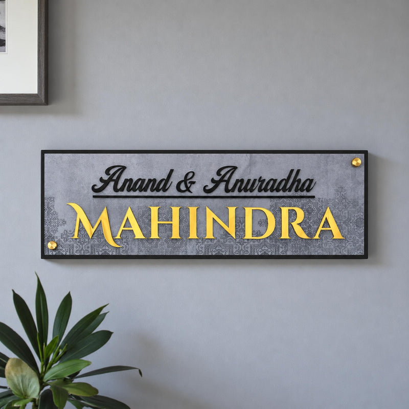 KKAA0034 acrylic nameplate — additional installed view