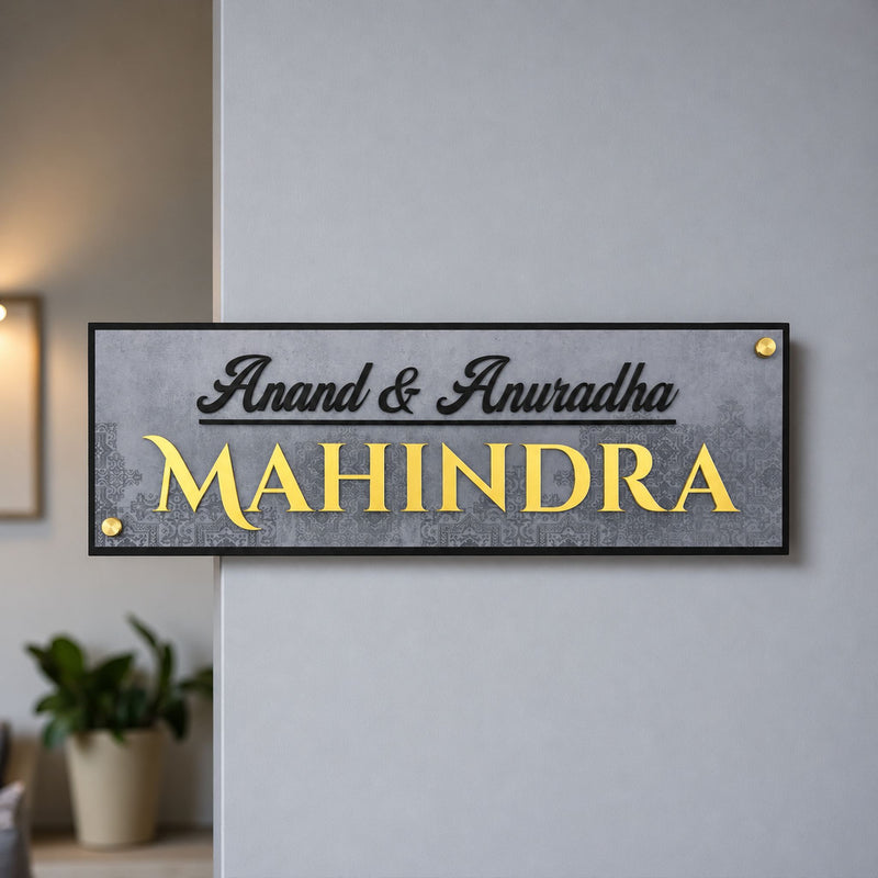 KKAA0034 acrylic nameplate — additional installed view