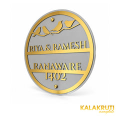 KKAA0036 acrylic nameplate — right angle