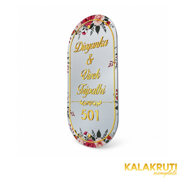 KKAA0037 acrylic nameplate — right angle