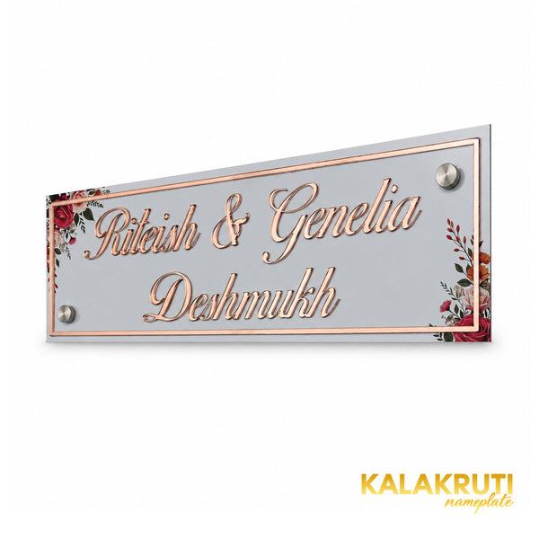 KKAA0038 acrylic nameplate — right angle