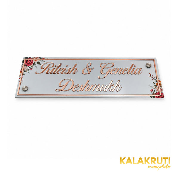 KKAA0038 acrylic nameplate — additional elevated view