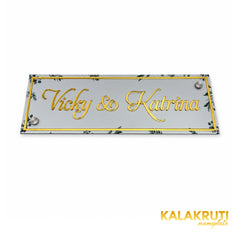 KKAA0039 acrylic nameplate — additional elevated view