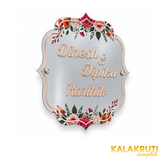 KKAA0043 acrylic nameplate — left angle