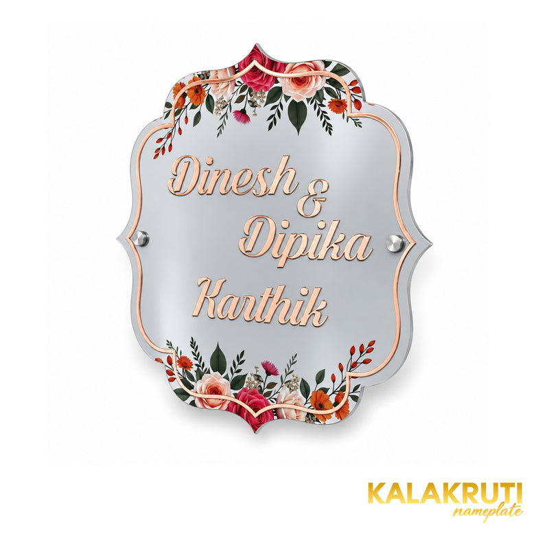 KKAA0043 acrylic nameplate — right angle