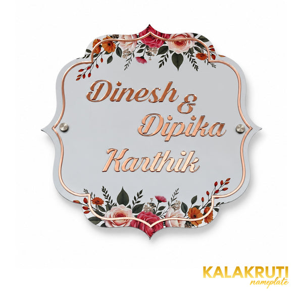 KKAA0043 acrylic nameplate — additional elevated view