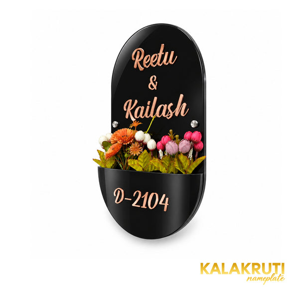 KKAA0044 acrylic nameplate — right angle