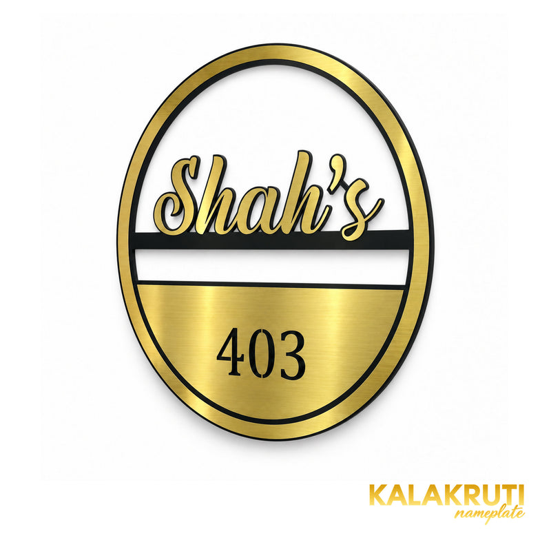 KKAA0045 acrylic nameplate — right angle
