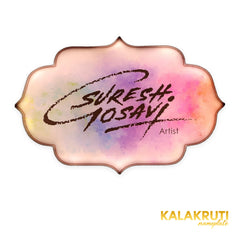 Suresh Gosavi Artist multicolour acrylic LED nameplate - front LED on