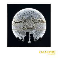 KKLEDN0033 Yash & Radhika Pandit moon and cats - Front LED on