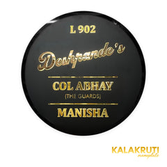 KKLEDN0038 Deshpande's Col Abhay Manisha L 902 round black nameplate - Front