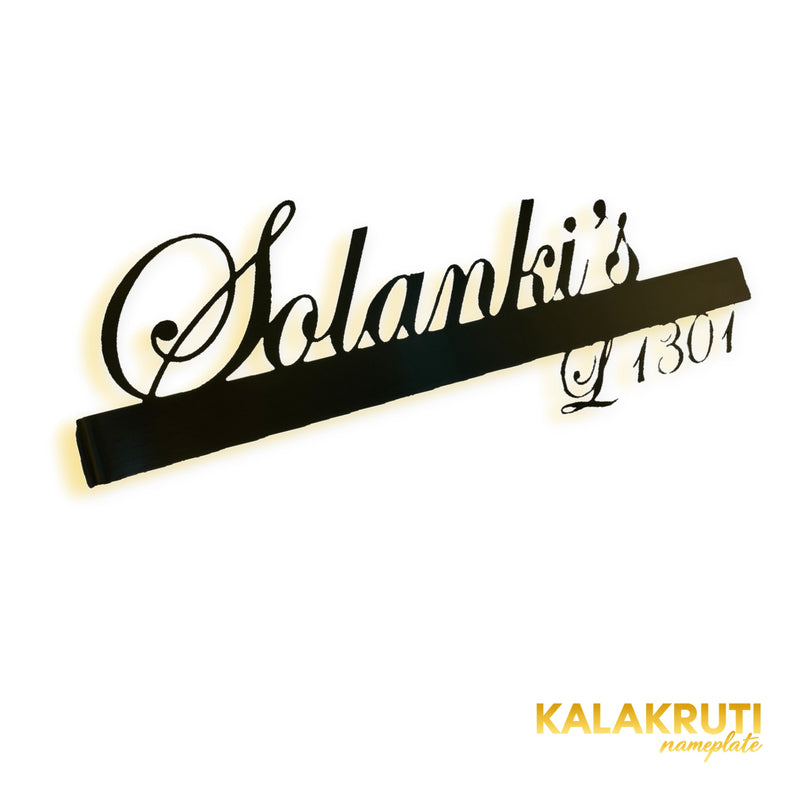 Solanki’s L 1301 nameplate — Left angle LED on original darker exposure