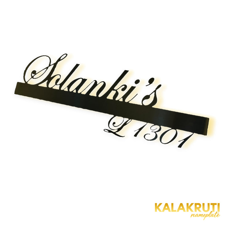 Solanki’s L 1301 nameplate — Right angle LED on original darker exposure