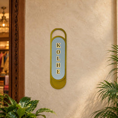 KOLHE capsule LED nameplate — Installed LED on