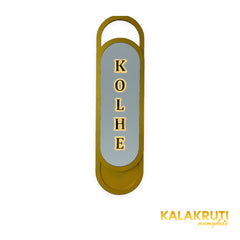 KOLHE capsule LED nameplate — Front LED on