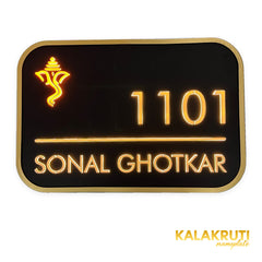 SONAL GHOTKAR 1101 LED nameplate — Front LED on