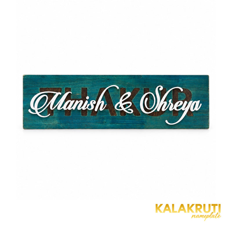 Manish & Shreya / THAKUR — Teal — front (KKWN0012_A)