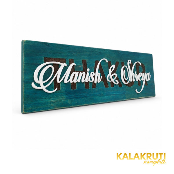 Manish & Shreya / THAKUR — Teal — left angle (KKWN0012_A)