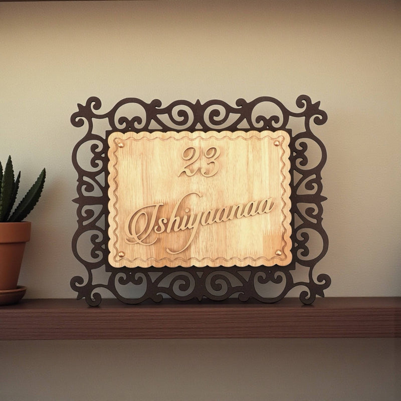 Ornate Scroll Frame — 23 — extra shelf (KKWN0018)