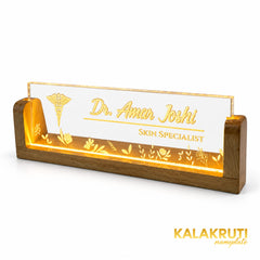 Dr. Amar Joshi desk nameplate, right angle