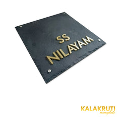 SS Nilayam nameplate, original diagonal table view from the right on a white studio background
